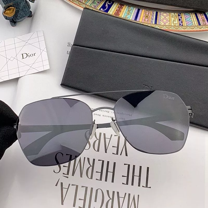 Dior D49990 Pilot Sunglasses In Black 0113