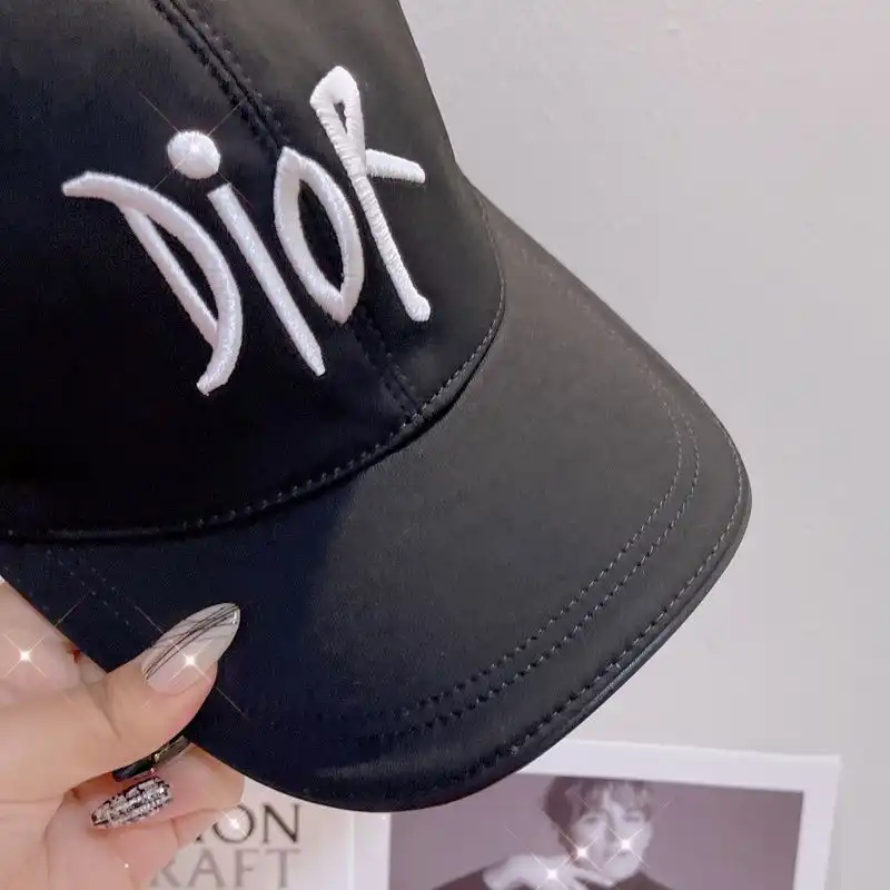 Cheap Dior Baseball Cap Shawn Logo Motif Cotton Black 0122