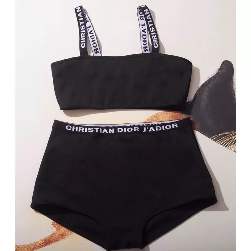 Christian Dior J'Adior High Waisted Bikini Women Lycra Black 0112