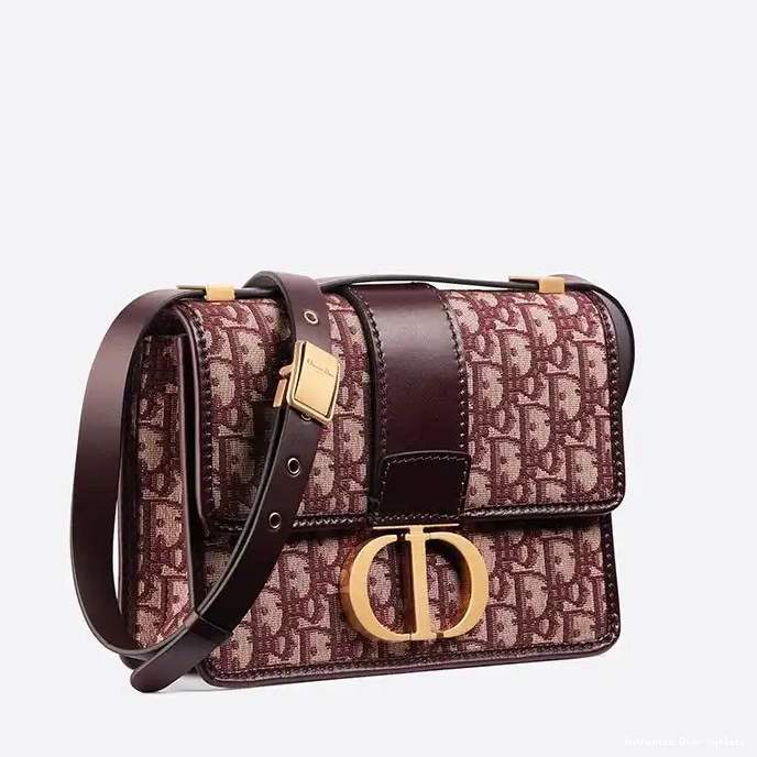 Cheap Bag Oblique Dior Canvas 30 Burgundy Montaigne Motif 0213