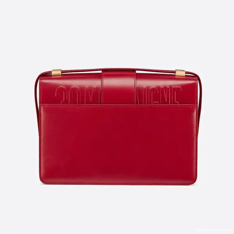 Cheap 30 Bag Calfskin Dior Red Box Montaigne 0215