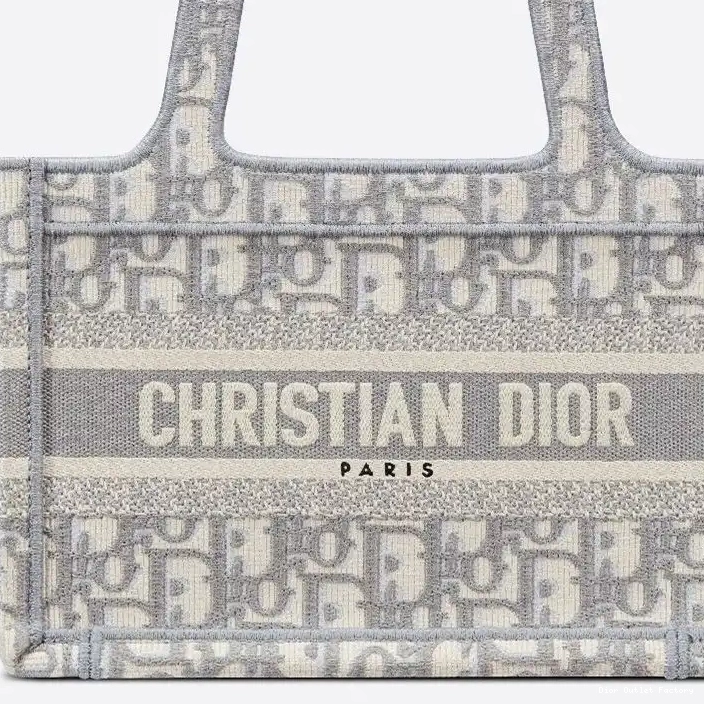 Cheap Book Tote Oblique Dior Canvas Grey Motif Mini 0211