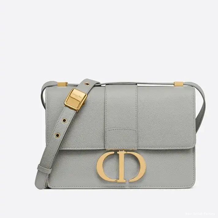 Cheap Bag 30 Grained Montaigne Calfskin Dior Grey 0208