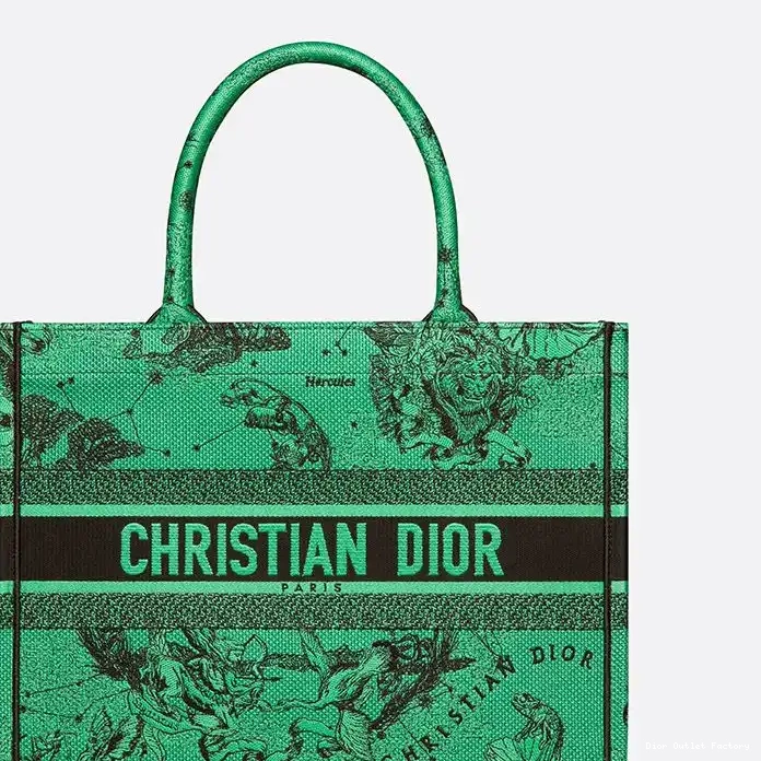 Cheap Canvas Green Jouy de Tote Toile Motif Zodiac Book Dior 0216