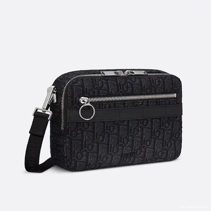 Cheap Messenger Black Motif Canvas Oblique Dior Safari 0215