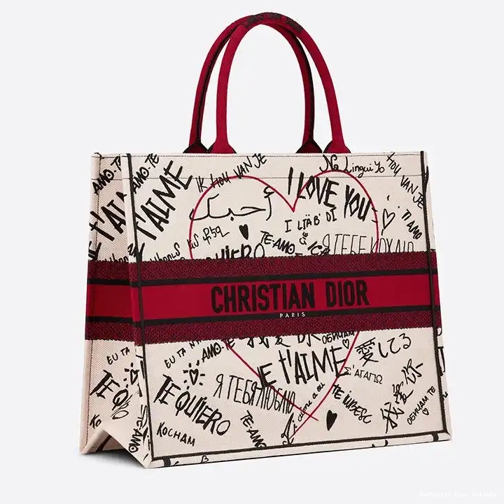 Cheap Dior Book Graffiti Dioramour White Motif Canvas Tote 0218