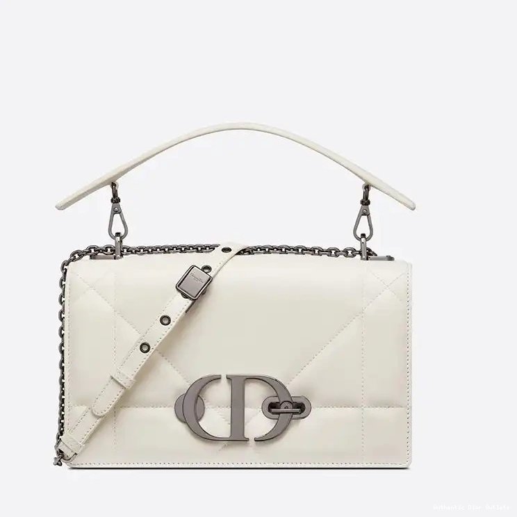 Cheap 30 Dior Handle Bag Maxicannage Lambskin Chain Montaigne with White 0209