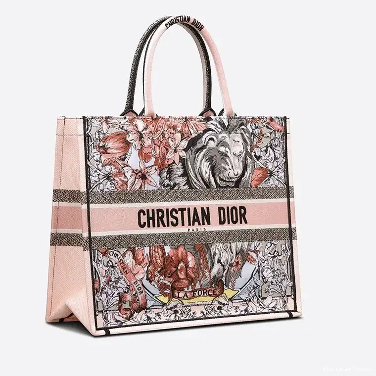 Cheap Dior Canvas Motif Force La Multicolor Tote Book 0212