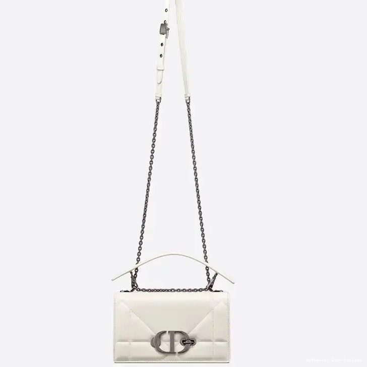 Cheap 30 Dior Handle Bag Maxicannage Lambskin Chain Montaigne with White 0209