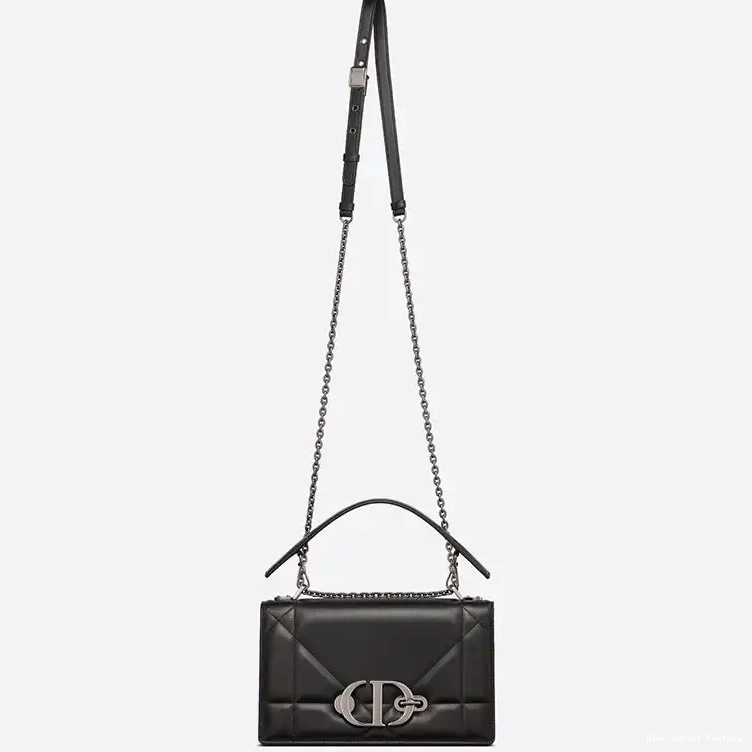 Cheap 30 Dior with Lambskin Chain Bag Handle Maxicannage Black Montaigne 0221