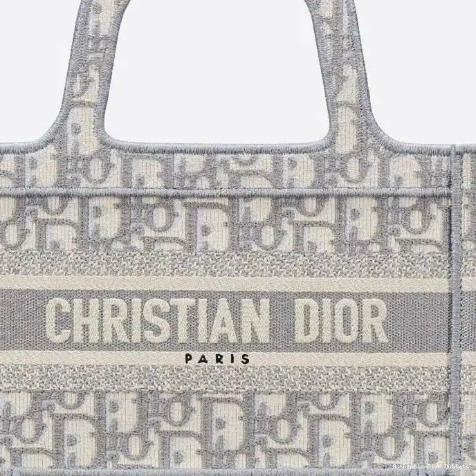 Cheap Dior Tote Book Mini Grey Canvas Motif Oblique 0211