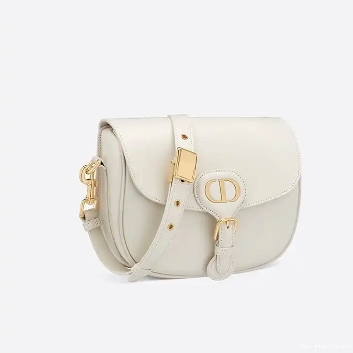 Cheap White Calfskin Bobby Box Bag Dior Medium 0220