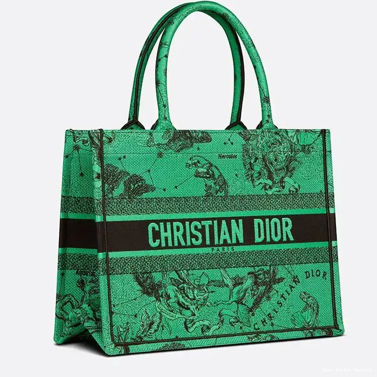 Cheap Canvas Green Jouy de Tote Toile Motif Zodiac Book Dior 0216