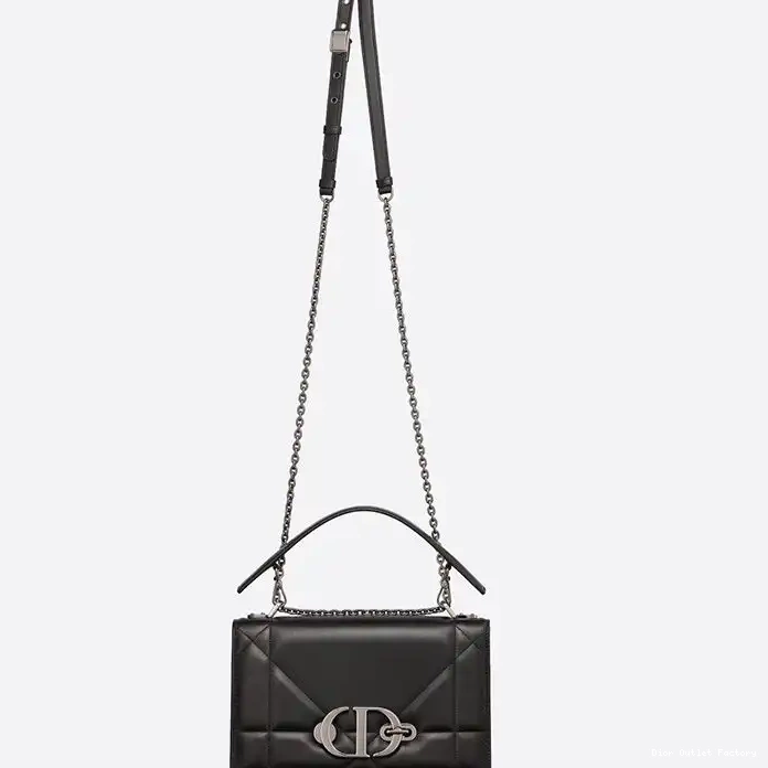 Cheap 30 Maxicannage with Montaigne Handle Bag Lambskin Dior Chain Black 0217