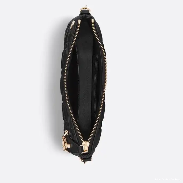 Cheap Cannage Midi Bag Mini Black Dior Lambskin 0216