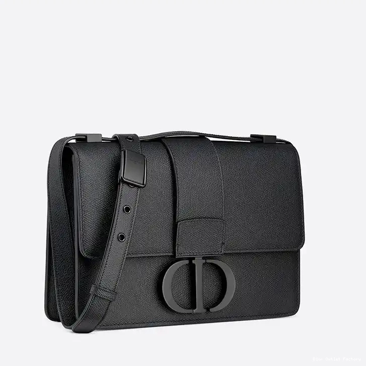 Cheap 30 Calfskin Dior Grained Bag Montaigne Ultramatte Black 0217