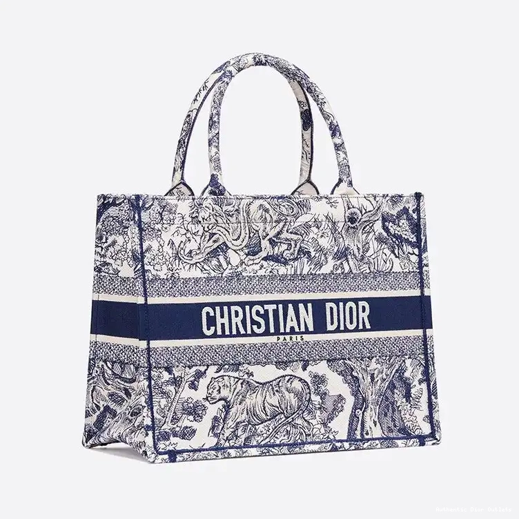 Cheap Dior Jouy Tote Book Motif Toile Canvas De Blue 0224