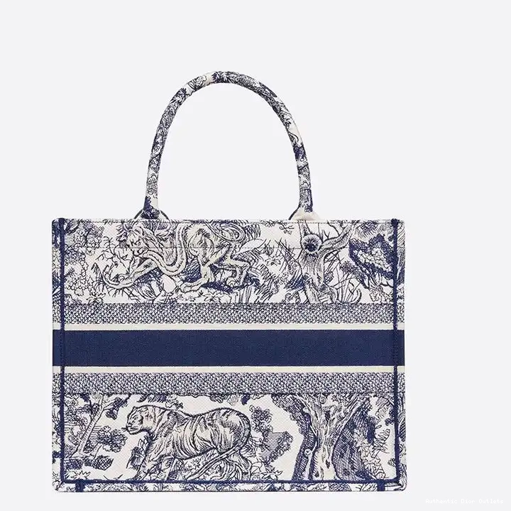 Cheap Dior Jouy Tote Book Motif Toile Canvas De Blue 0224