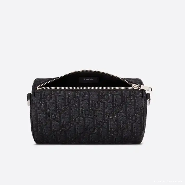 Cheap Canvas Oblique Dior Roller Black Motif Messenger 0213