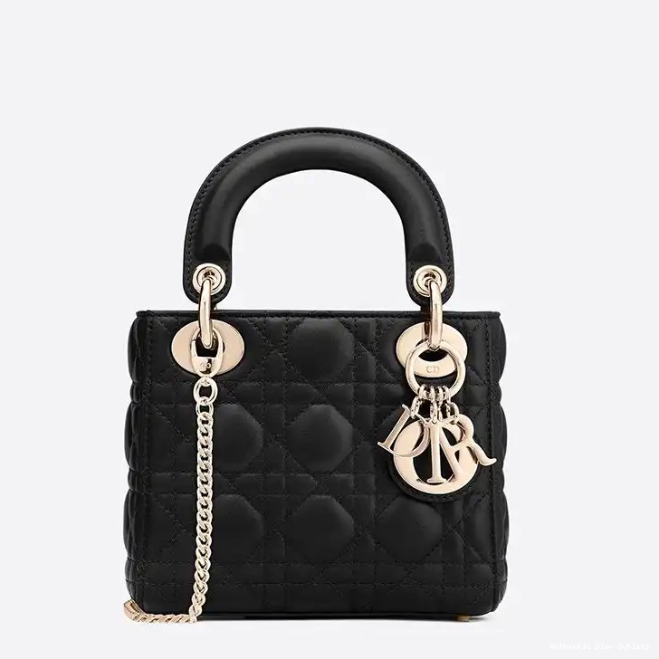 Cheap Black Cannage Bag Lady Lambskin Dior Mini 0209