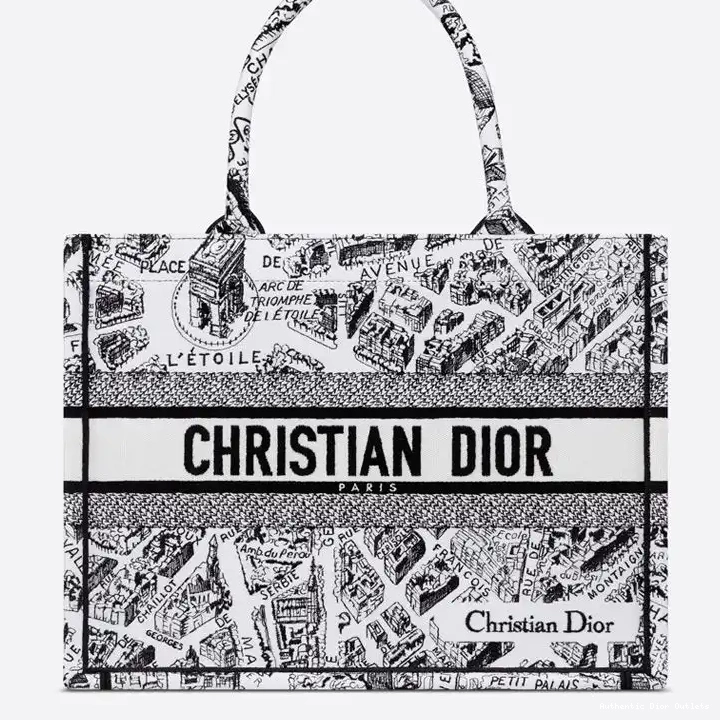 Cheap Canvas Book White Tote de Motif Paris Dior Plan 0210