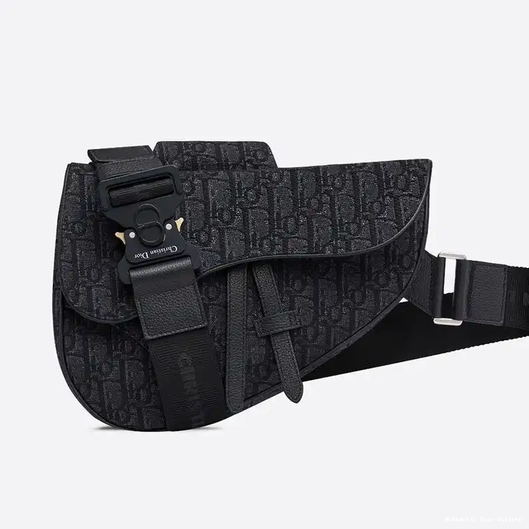 Cheap Black Crossbody Motif Saddle Canvas Oblique Dior 0213