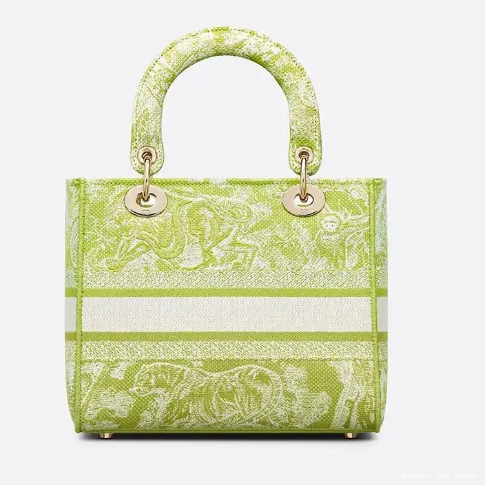 Cheap Motif Canvas D-lite Lemon Medium Bag Toile Jouy de Lady 0210