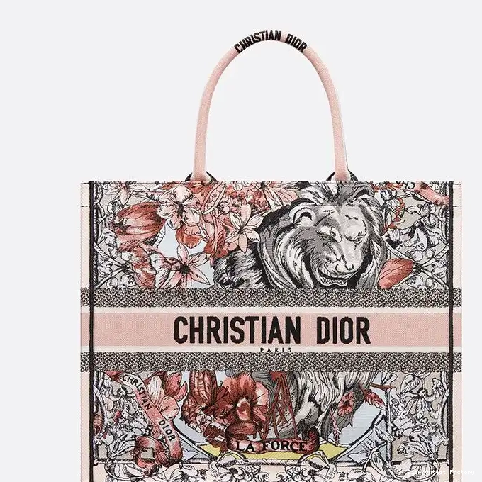 Cheap Dior Canvas Motif Force La Multicolor Tote Book 0212