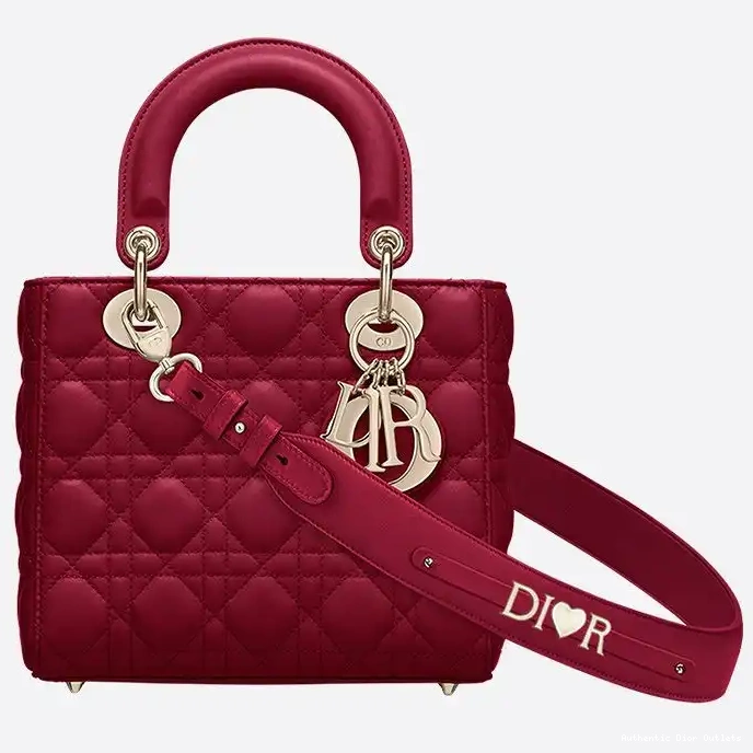 Cheap Dior ABCDior Lady Cannage Bag Red My Lambskin 0224