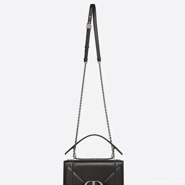 Cheap with Lambskin Chain 30 Maxicannage Bag Montaigne Black Handle Dior 0214