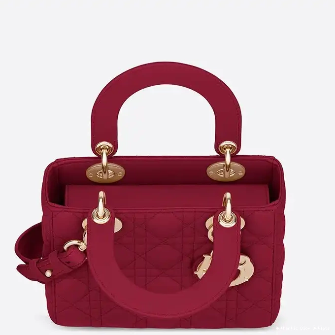 Cheap Dior ABCDior Lady Cannage Bag Red My Lambskin 0224