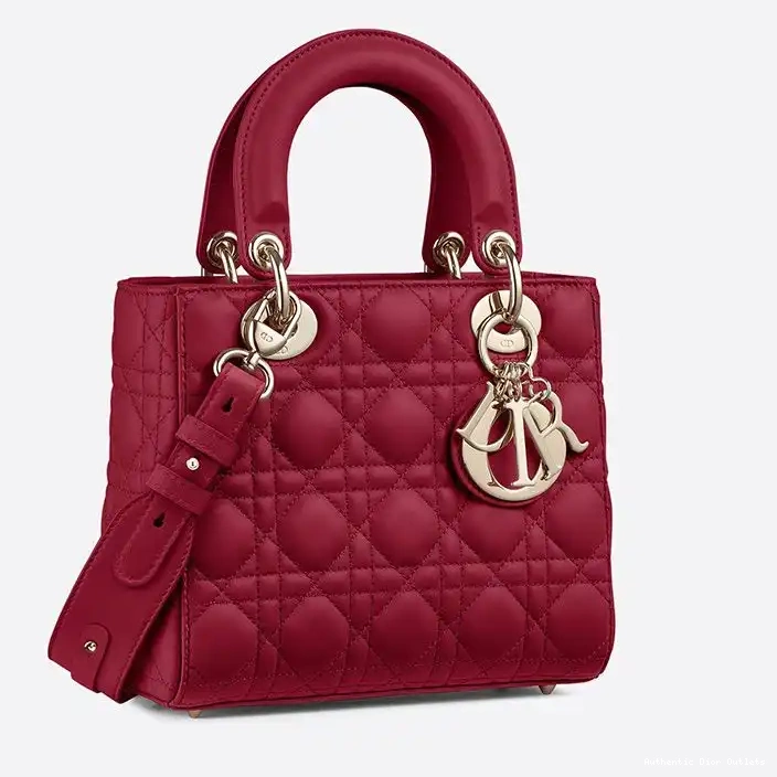 Cheap Dior ABCDior Lady Cannage Bag Red My Lambskin 0224