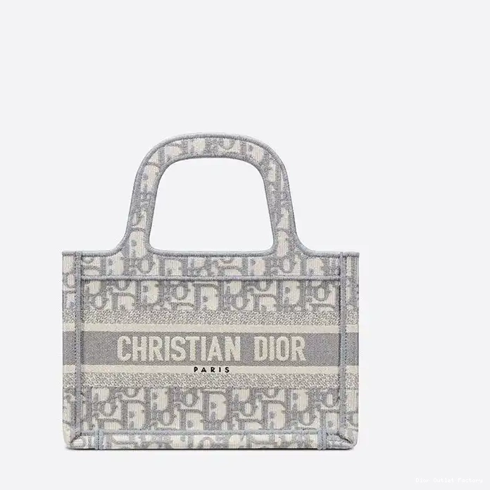 Cheap Book Tote Oblique Dior Canvas Grey Motif Mini 0211