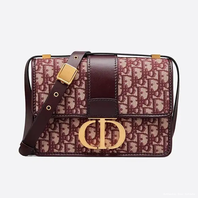 Cheap Bag Oblique Dior Canvas 30 Burgundy Montaigne Motif 0213